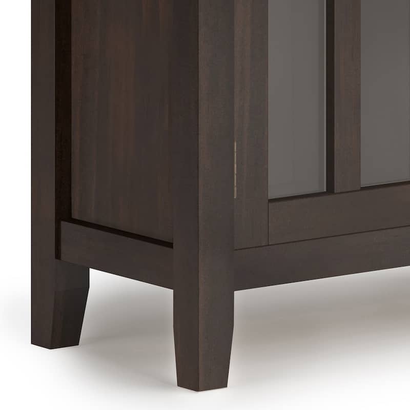 WYNDENHALL Stratford SOLID WOOD 30 inch Wide Low Storage Cabinet - 30"w x 14"d x 31" h
