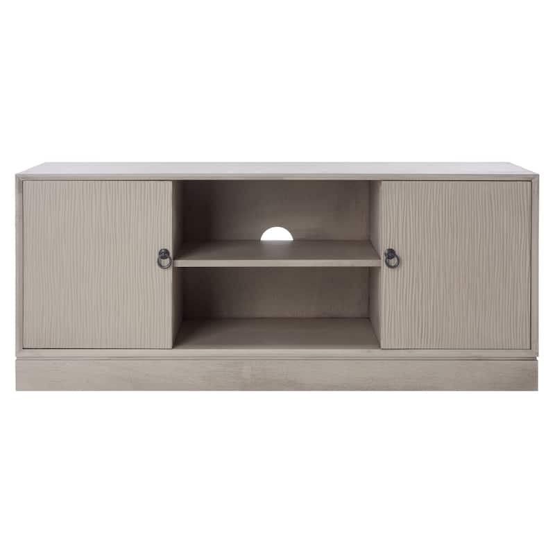 SAFAVIEH Aliyah 2 Door 1 Shelf Media Stand - 47" W x 16" D x 20" H - Greige