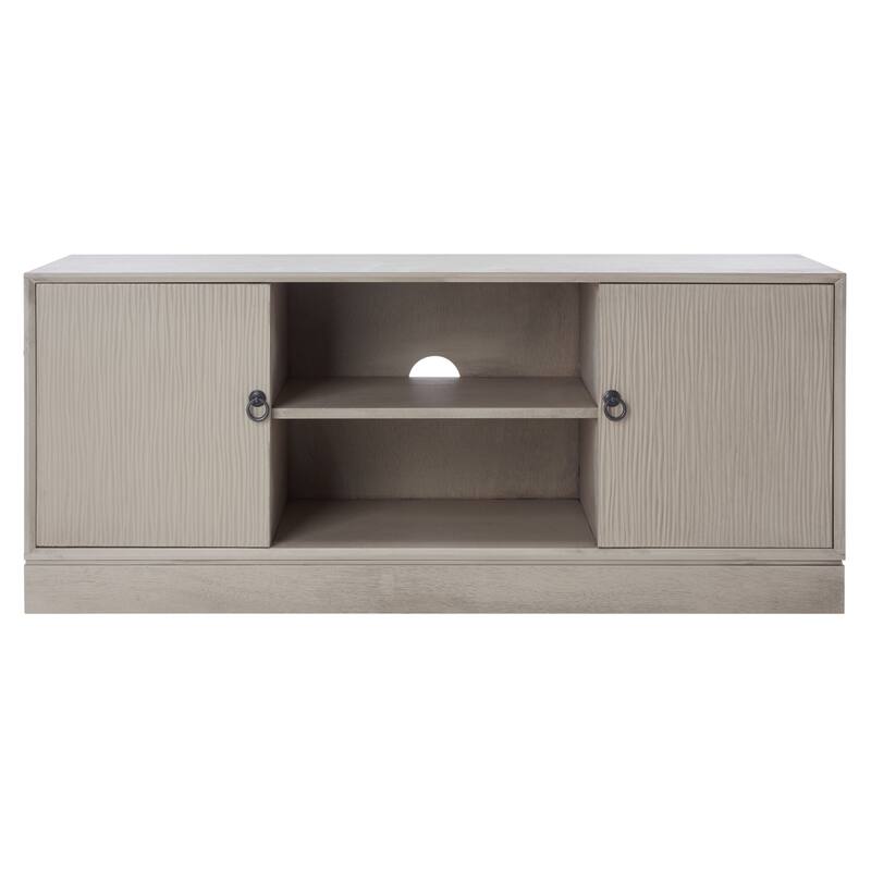 SAFAVIEH Bronwyn 2 Door 1 Shelf Media Stand - 47" W x 16" D x 20" H - 47Wx16Dx20H
