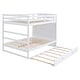 preview thumbnail 5 of 40, Full Over Full Bunk Bed with Trundle and Stairs, Wooden Storage Bed with Pull-out Drawers and Guardrail for Kids Bedroom
