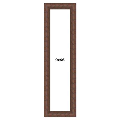 9x46 Frame Pewter Solid Wood Picture Frame Width 1.625 Inches | Interior Frame Depth 0.6875 Inches