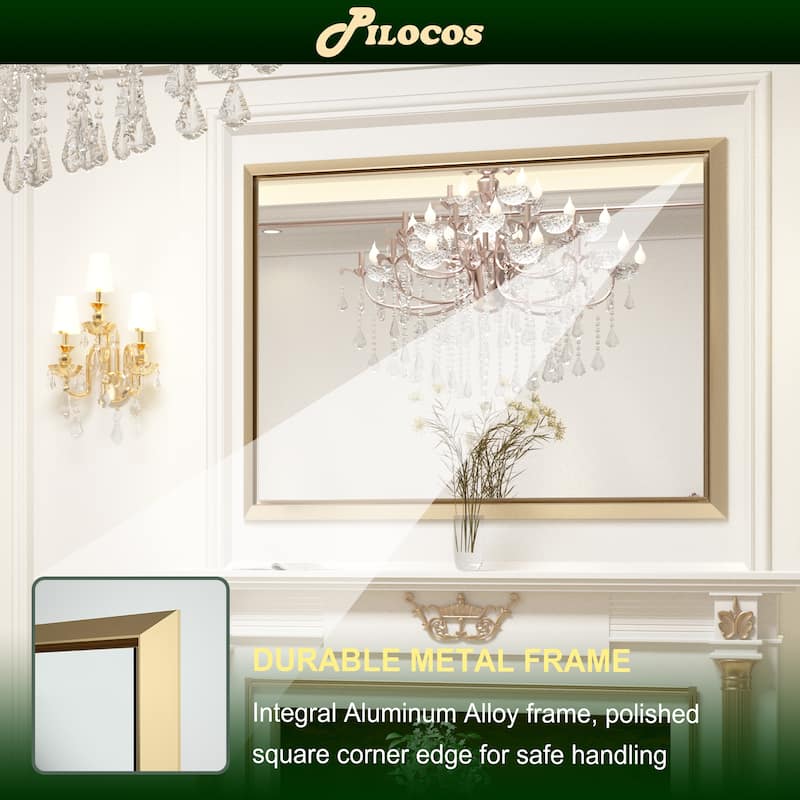 Bathroom Mirrors Wall Mounted Rectangle Vanity Cosmetic Makeup Mirror