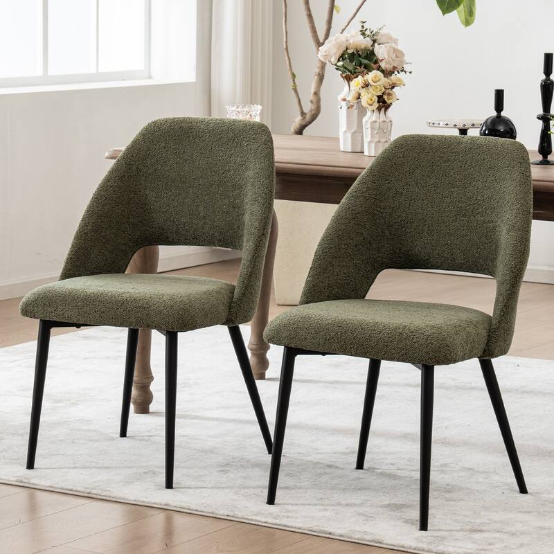 Modern Dining Chairs Set of 2 Armless Chairs 22.83"Wx22.05"Dx34.65" H