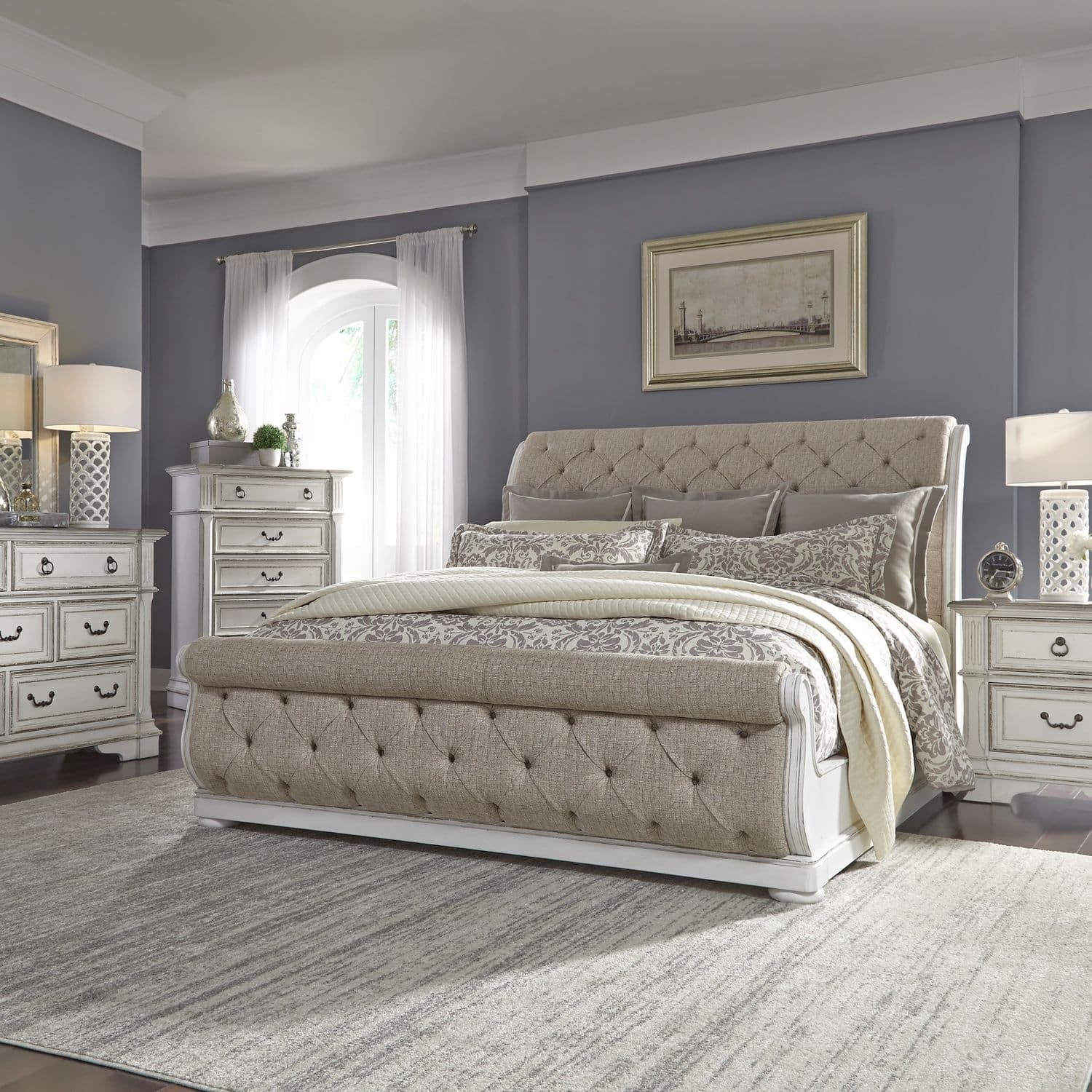 Option Bed, Dresser & Mirror, Chest, Nightstand