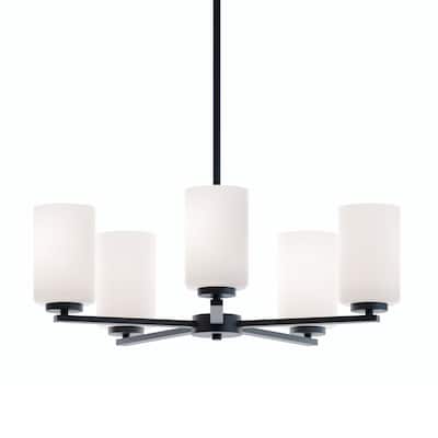 AFX LEOP24MB Leo 5 Light 24" Wide Chandelier
