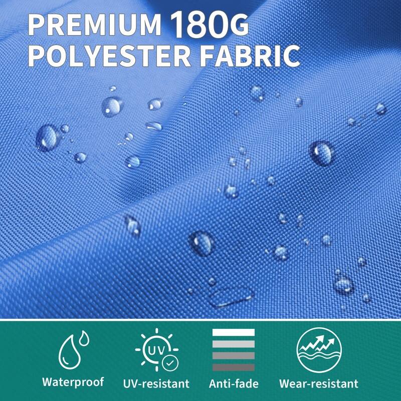 13ft Large Patio Umbrella, Double-Sided Outdoor Market Rectangle Umbrellas