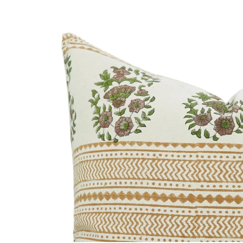 Cotton Bohemian Block print pillow Cover- Anarkali