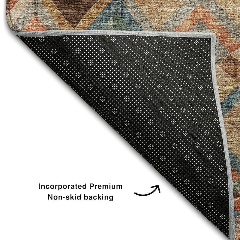 Premium Washable Super Soft Boho Global Mayfield Rug