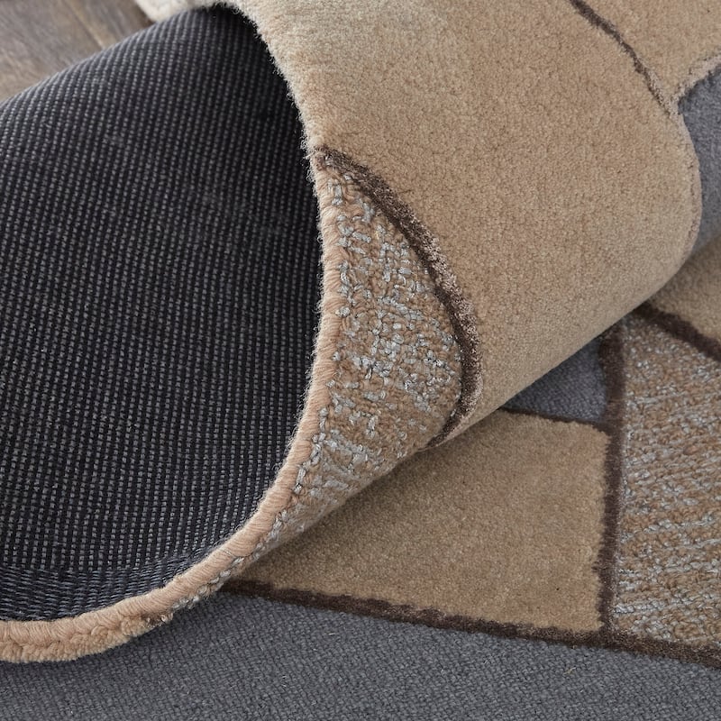 Grand Bazaar Cutlor Hand Tufted Geometric Modern Area Rug