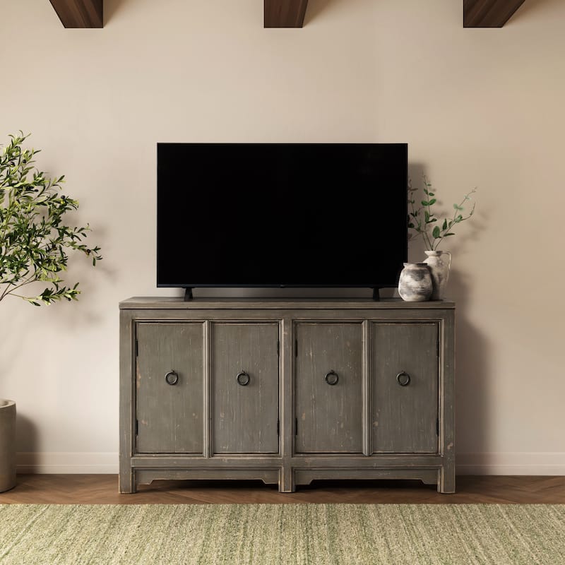 Classic Home Amherst 4-Drawer Reclaimed Pine Wood Sideboard Buffet