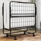 preview thumbnail 5 of 7, Twin Size Rollaway Guest Folding Bed with Mattress Sturdy Heavy Duty Frame