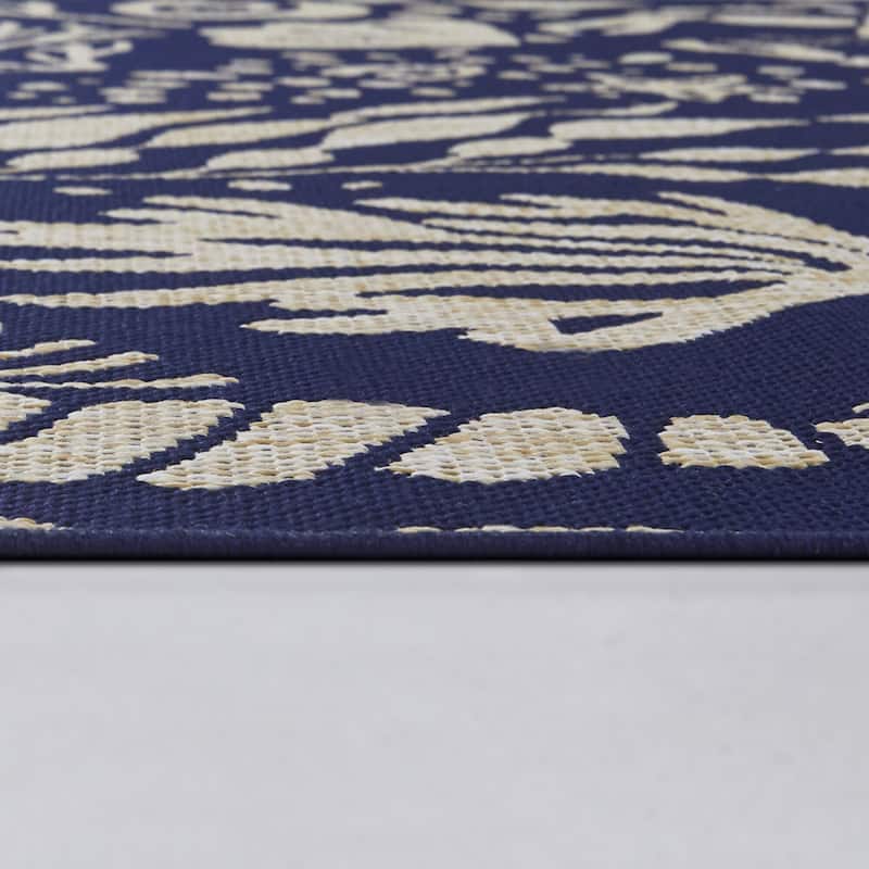 Ariel Tropical Coastal Area Rug