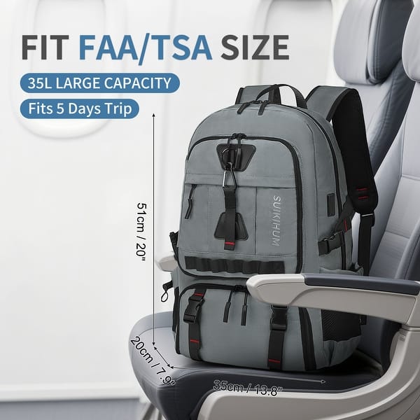 45L Travel Backpack for Men, TSA Approved Carry On Laptop Backpack Expandable, Business Backpack for Work Water Resistant - Bed Bath & Beyond - 43694011 45L Travel Backpack for Men, TSA Approved Carry On Laptop Backpack Expandable, Business Backpack for Work Water Resistant - Bed Bath & Beyond - 43694011