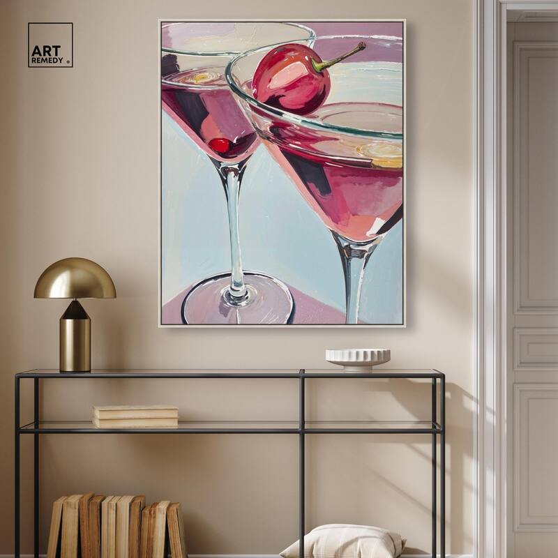 Cherry Cosmo Canvas by Art Remedy