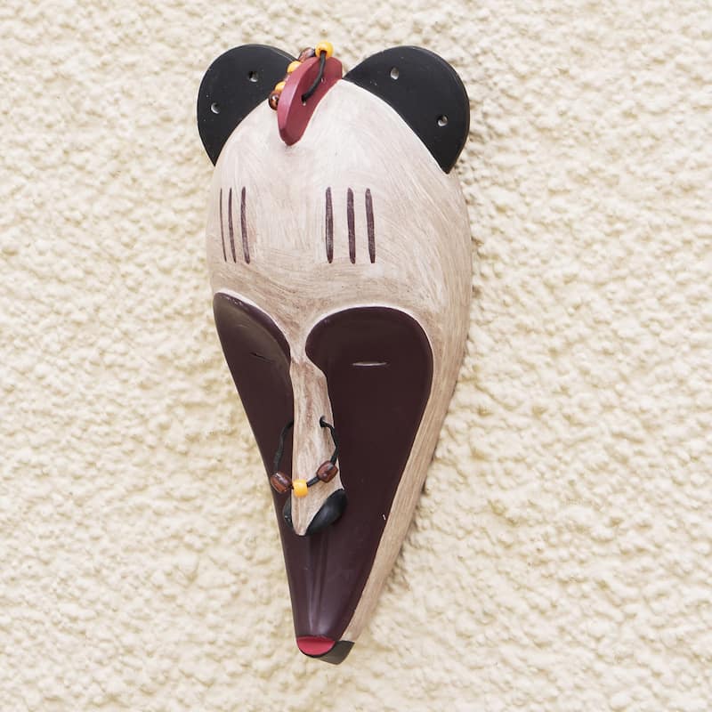 Novica Handmade Fang Inspiration African Wood Mask