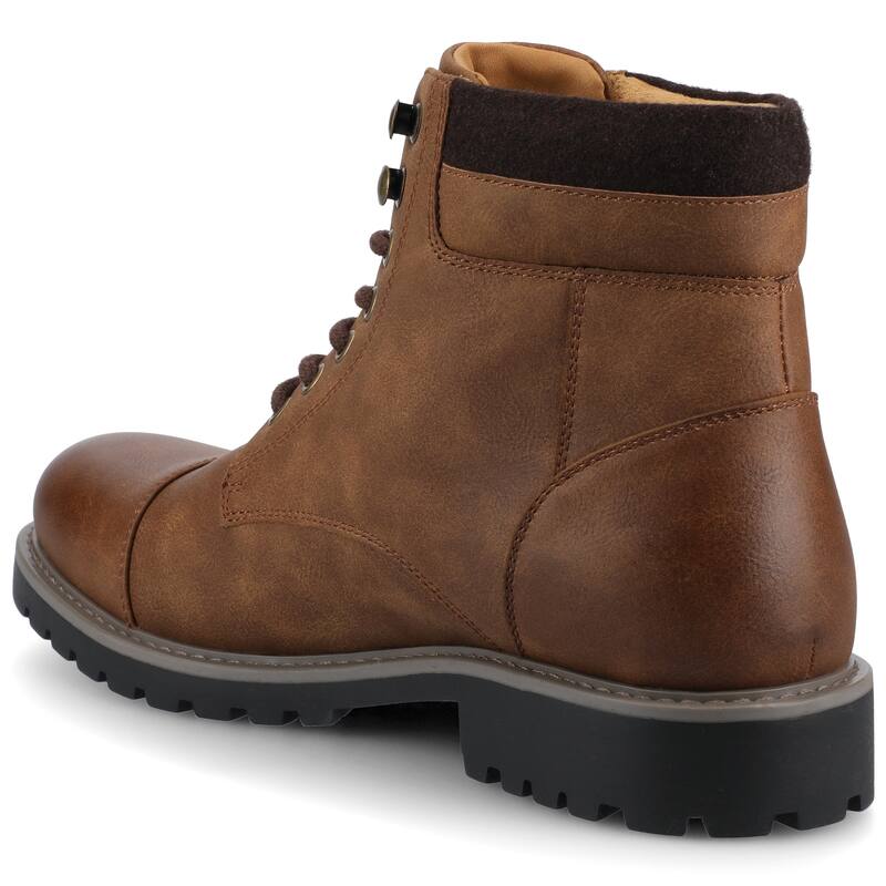 Vance Men's Yukkon Medium and Wide Width Cap Toe Boot