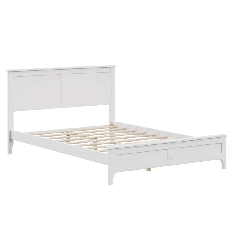 Roomfitters Modern Solid Wood King/Queen/Full Platform Bed Frame with Sturdy Wooden Slats Support, No Box Spring Needed