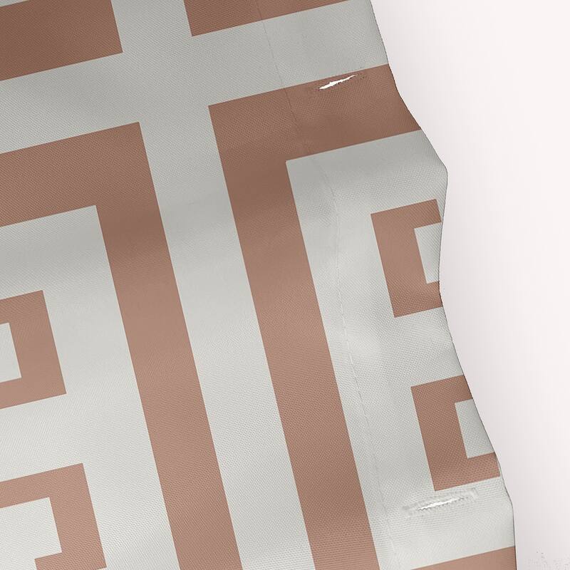 Greek Key Patterned Shower Curtain