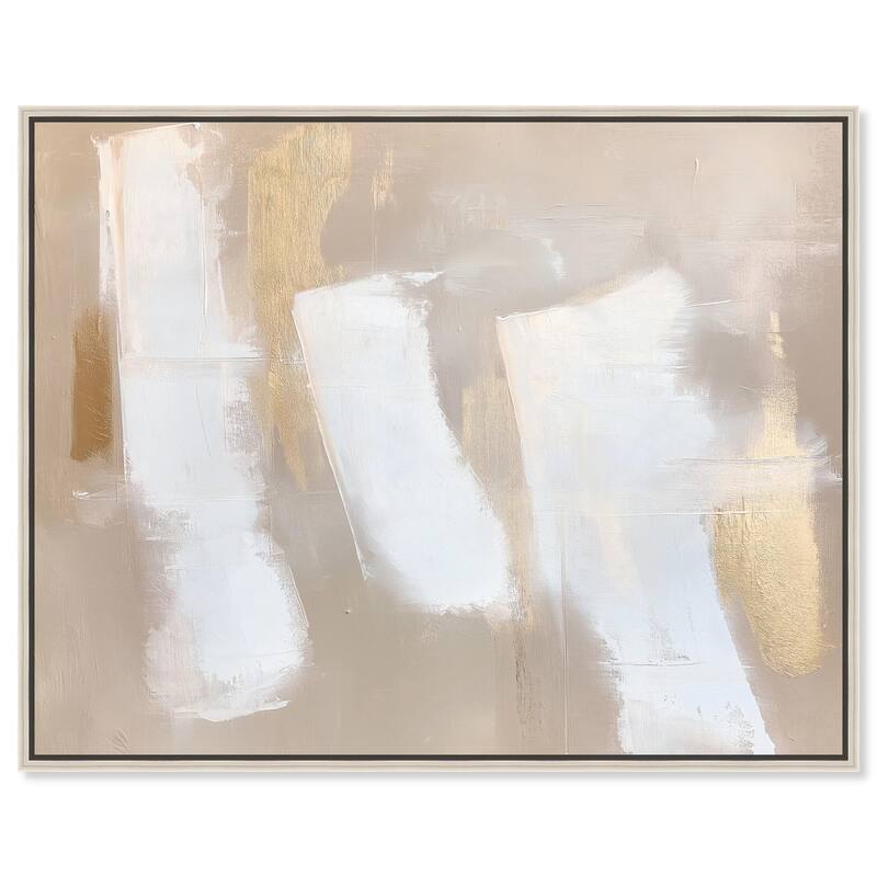 Reduced to Form I Canvas by Art Remedy - Silver - 30" x 24"