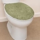 preview thumbnail 122 of 189, Home Weavers Waterford Collection Cotton Toilet Lid Rug | Elastic Fit | Fit Most Standard Toilet Lid | 18"x18" Green