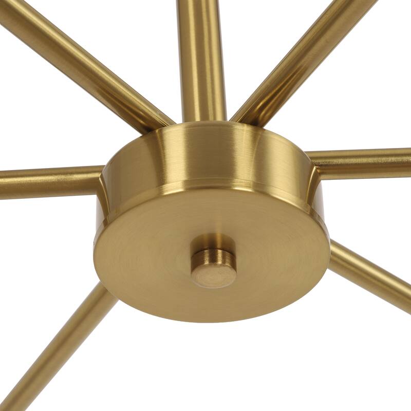 6-Light Classic Traditional Metal Candle Dimmable Chandelier