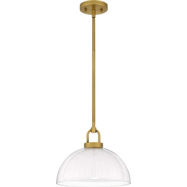 slide 2 of 5, Jansen 1-Light Brushed Gold Pendant Light