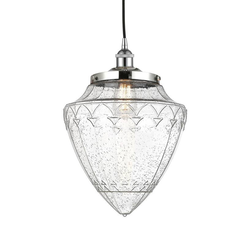 Innovations Lighting 616-1PH-17-12 Bullet Pendant Bullet 12" Wide - Polished Chrome / Seedy