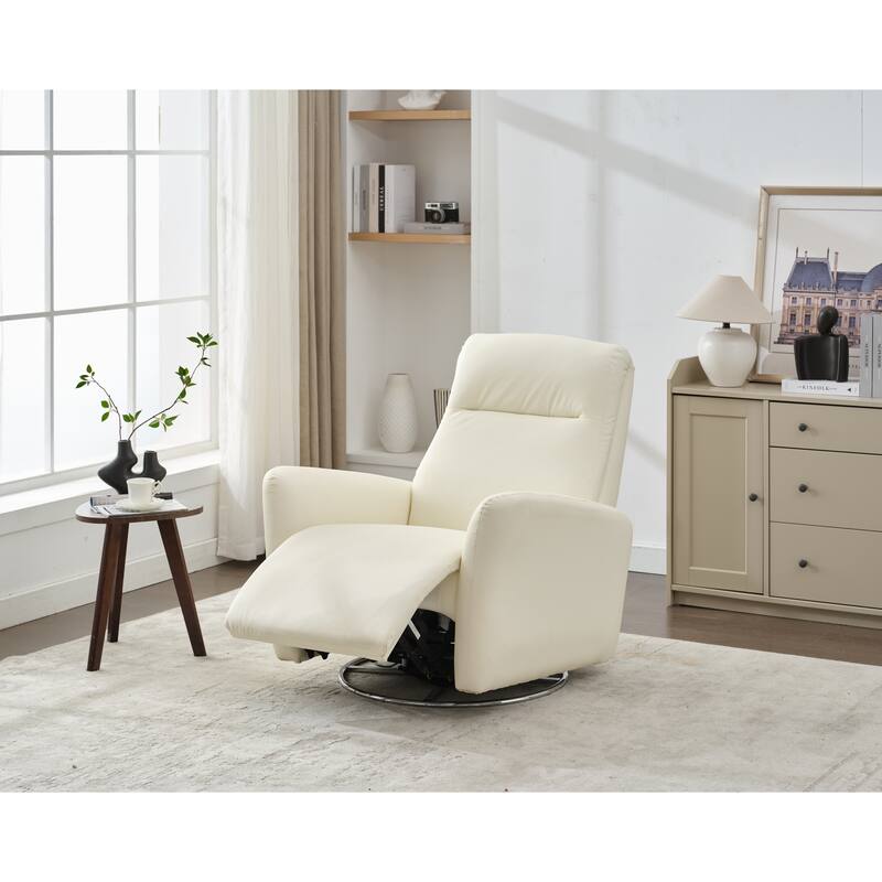 Electric Rocking Recliner, 270° Swivel Power Glider Chair with Button Control for Nursery, Bedroom or Living Room