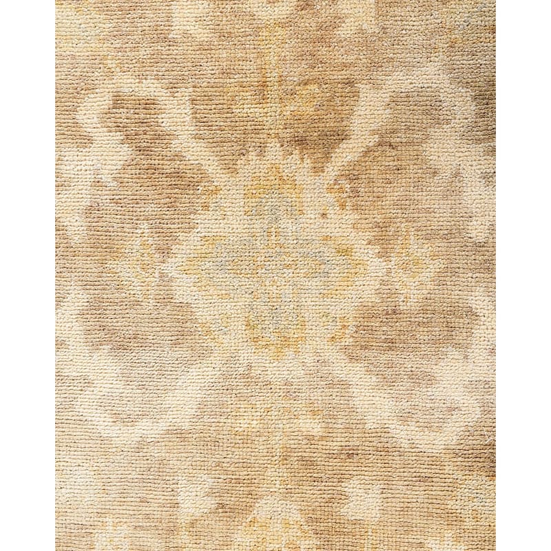 Oushak One-of-a-Kind Hand-Knotted Area Rug, Beige - 8' 3" x 10' 4"
