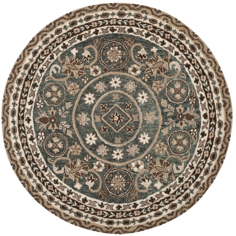 SAFAVIEH Handmade Bella Jakoba Modern Floral Wool Rug