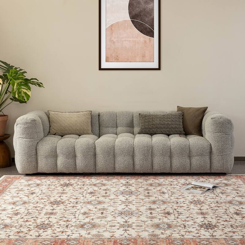 Glitzhome Vintage Persian Floral Medallion Area Rugs Collection