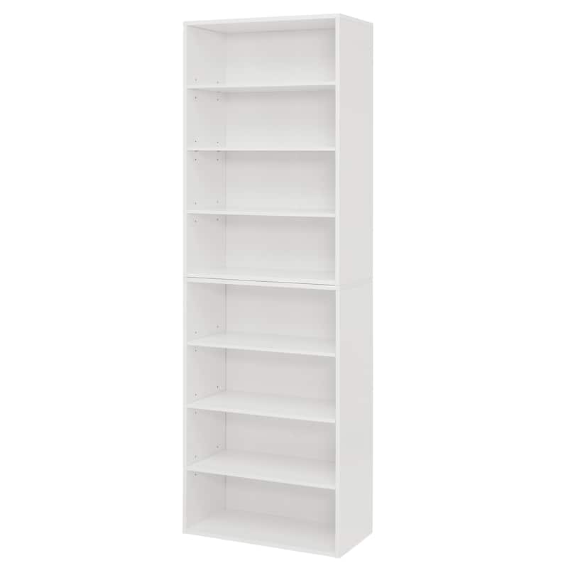Storage Cabinet, Bookcase, Adjustable Shelf 8-layer Storage, Display Bookshelf, Home, Office