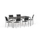 preview thumbnail 4 of 9, Shore 7 Piece Outdoor Patio Aluminum Dining Set