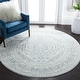 preview thumbnail 138 of 230, SAFAVIEH Adirondack Cheyenne Rustic Oriental Medallion Rug 10' Round - Slate/Ivory