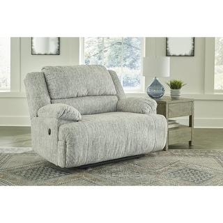 Signature Design by Ashley McClelland Gray Zero Wall Wide Seat Recliner