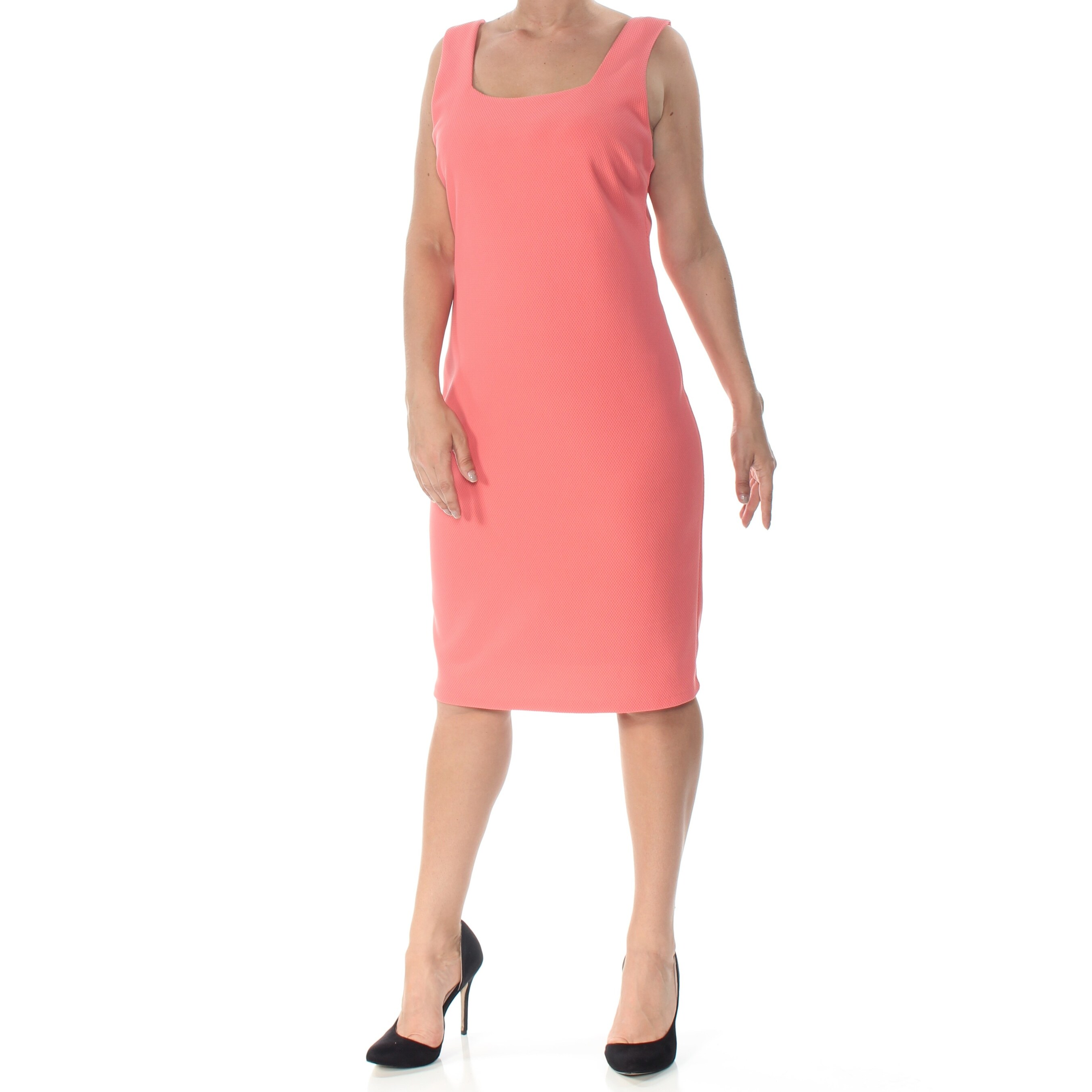 coral work dress