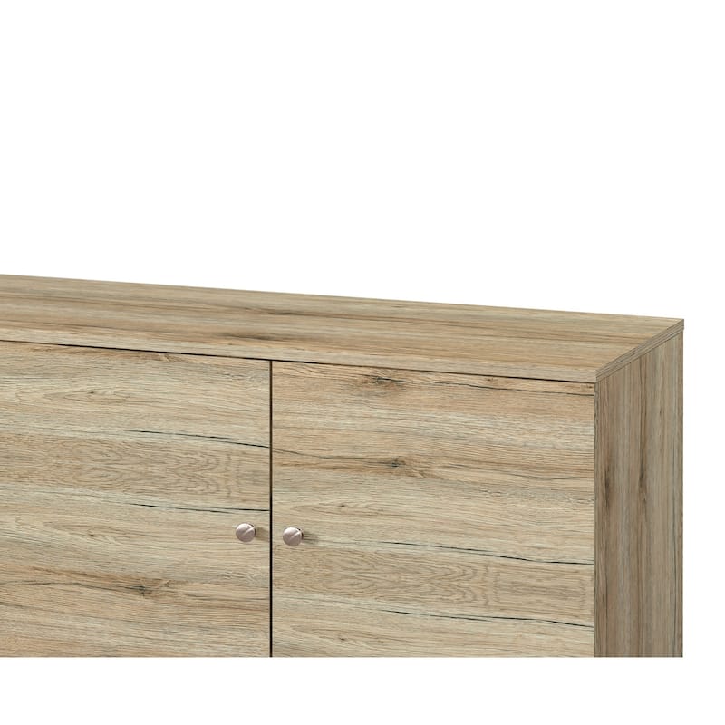 Amidon TV Stand for TVs up to 63", with 2 Storage Shelves& 1 Cabinet, Modern Entertainment Centre for TV in Living Room