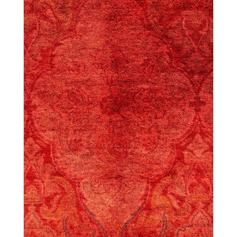 Contemporary Overdyed Wool Hand Knotted Area Rug - 6' 1" x 8' 2"