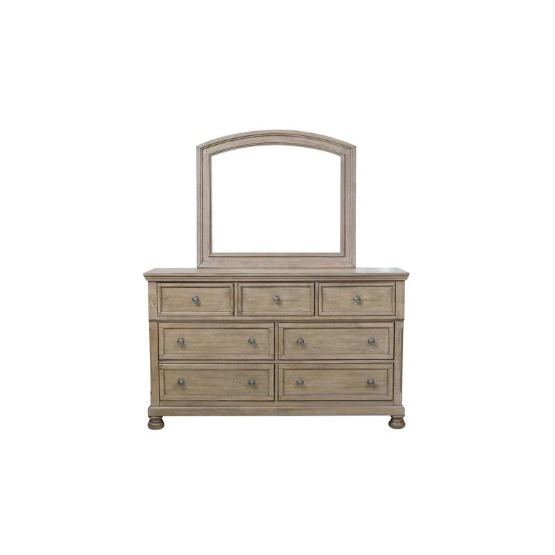 Donald 4 Piece Gray Modern Sleigh Storage Platform Bedroom Set