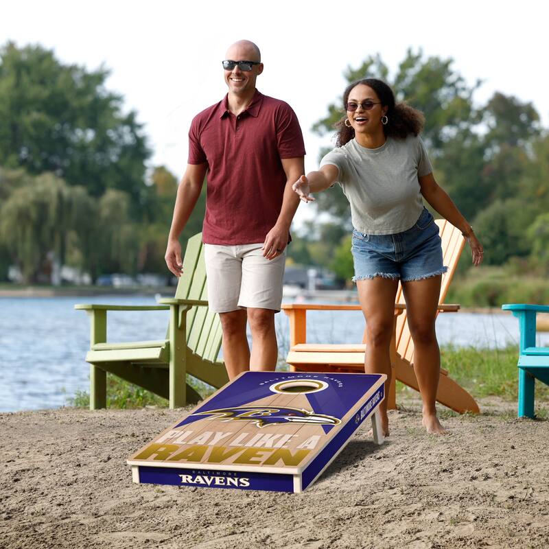 Baltimore Ravens NFL 2x4 Professional Cornhole Board Set