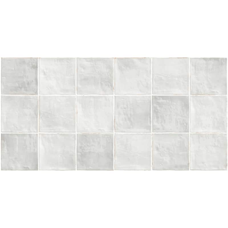 Emser Tile F14ANTI0505P Antigo - 5" x 5" Square Wall Tile - Glossy - Vanilla