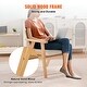 preview thumbnail 5 of 9, Mid-Century PE Rattan Accent Chair Solid Wood Frame - 25.20" x 26.38" x 30.31"