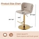 preview thumbnail 72 of 76, Upholstered Adjusatble Swivel Bar Stools Set of 2