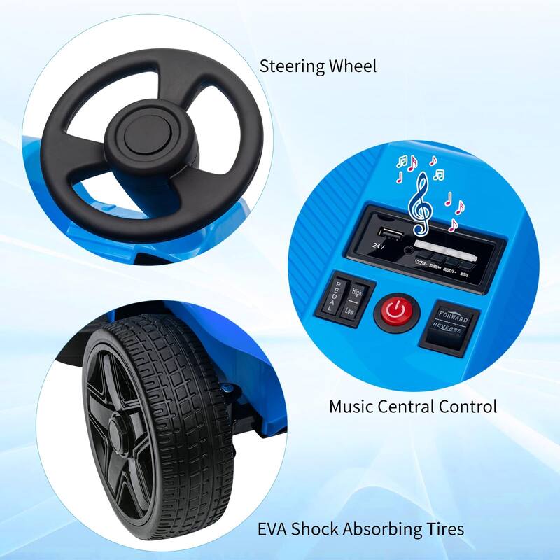 2 Seaters 4-Wheelers Electric Ride On Toy for Kids