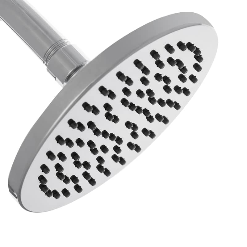 SAFAVIEH Solea Allene Round Bathtub And Shower Faucet Set with Single Lever Handle - Chrome - 6Wx9Dx13H