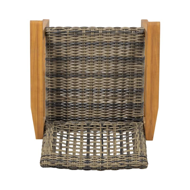 Exquisite Wood and Wicker Dining Chair(Set of 2)