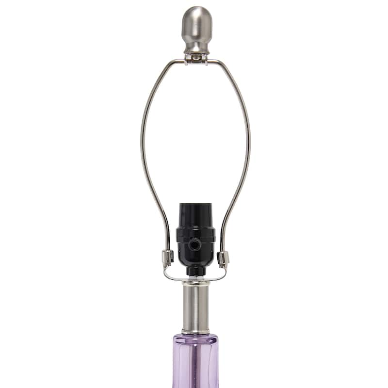 23.25" Modern Timeless Colored Dimpled Glass Table Lamp