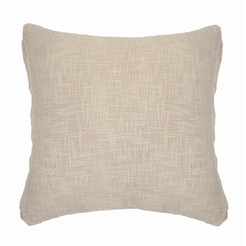 Sevita Solid Decorative Double Diamond Cotton Throw Pillow