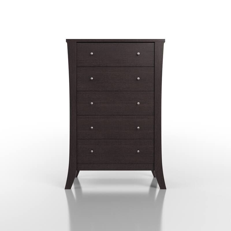 Vem Transitional Espresso 5-Drawer Vertical Chest by Furniture of America