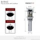 preview thumbnail 25 of 42, STYLISH Pop-Up Bathroom Sink Drain with Overflow D-701
